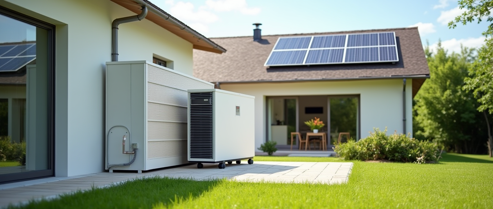 Combinación de aerotermia con placas solares